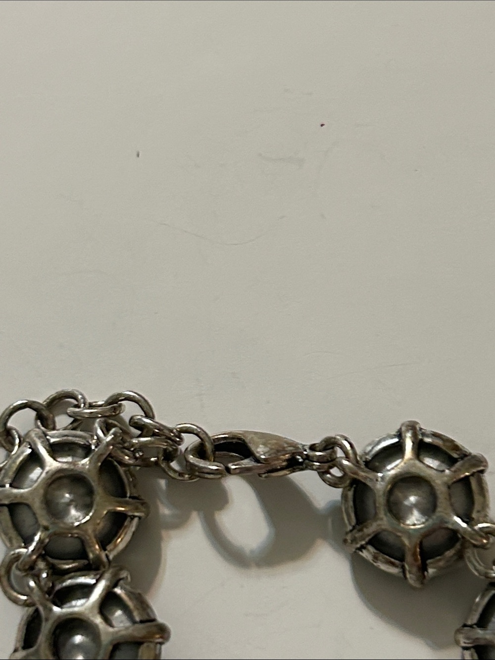 Stella & Dot Smoky Gray Crystal Link Bracelet - Picture 4 of 4